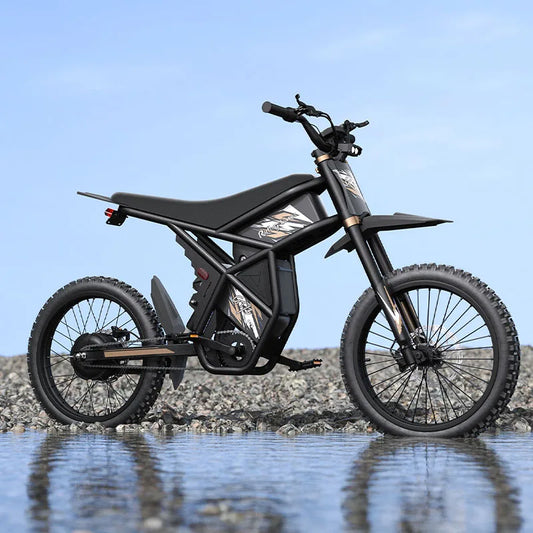 HKM-353043 High-Performance 60V 3000W Electric Fat Tire E-Bike with Off-Road Capabilities, Hydraulic Disc Brakes and Dual Batteries