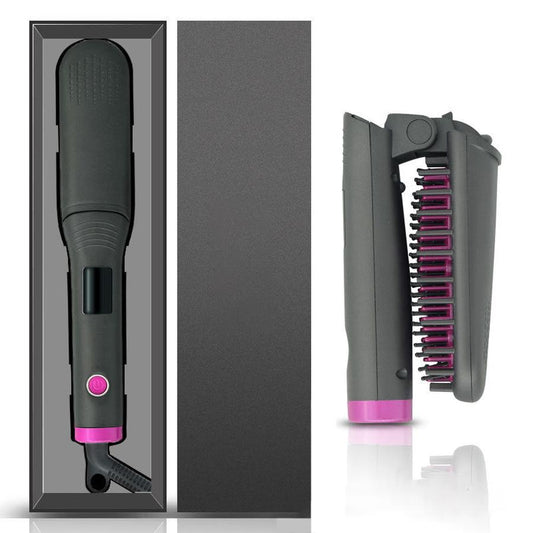 HKM-355283 Portable Wet and Dry Hair Straightener with Negative Ion Technology and Temperature Control
