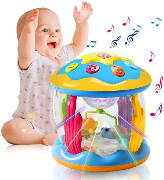 HKM-355795 Rotating Musical Sea Paradise Projector and Drum Toy for Babies and Toddlers