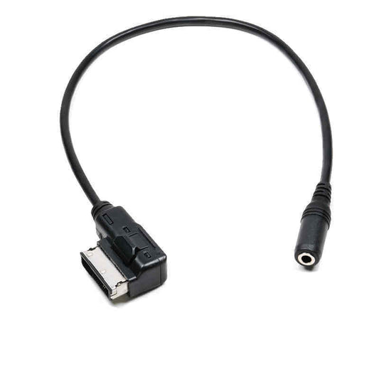 HKM-356179 AMI to AUX 3.5mm Audio Transmission Line for Headsets – 0.35m Black Tinned Copper Cable