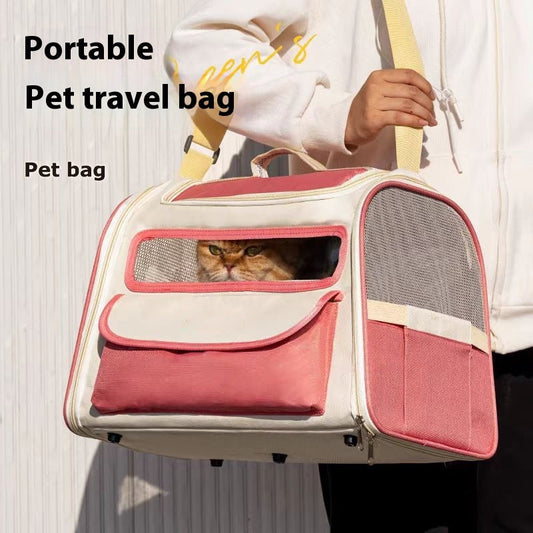 HKM-3563453 Breathable Foldable Large Capacity Pet Carrier Bag for Travel