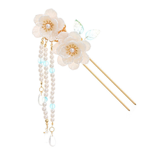 HKM-359827 Vintage Alloy Hairpin with Elegant Hanfu Style Hair Ornaments in GZ549 Color