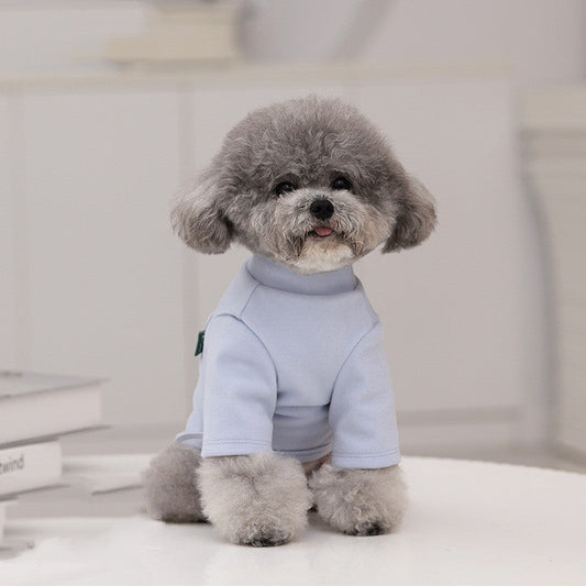 HKM-361811 Warm Thickened Sweatshirt for Dogs and Cats - Fashion Minimalist in Pink, Light Blue, Gray, Beige