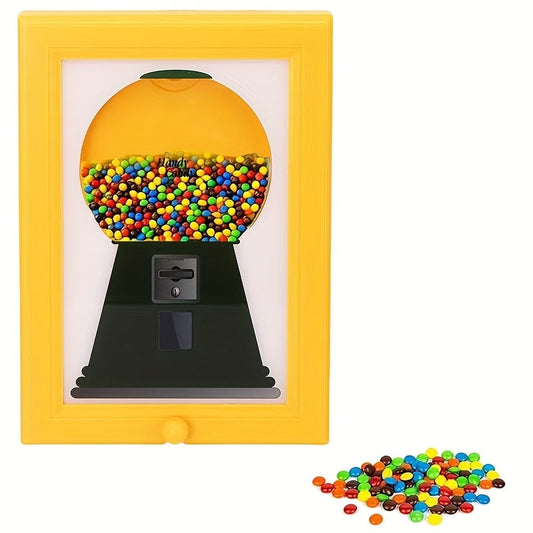 HKM-362643 Wall-Mounted Square Photo Frame with Candy Dispenser for Easy Access to Treats