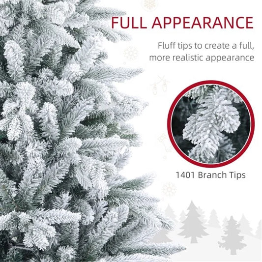 HKM-363155 7ft Pre-Lit Star-Shaped Christmas Tree with Standing Base for Festive Celebrations