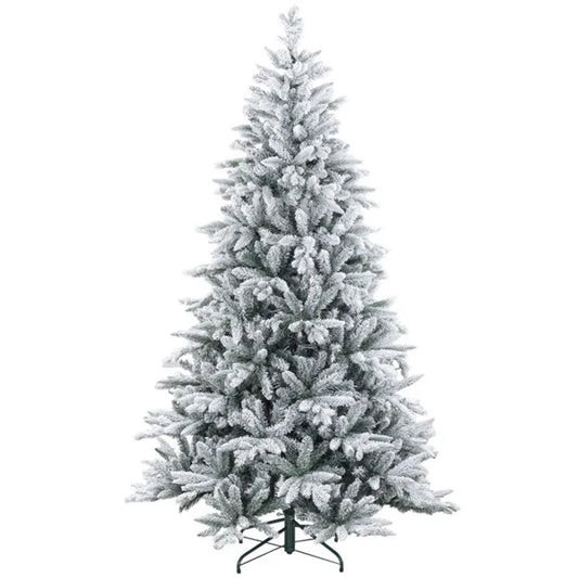 HKM-363155 7ft Pre-Lit Star-Shaped Christmas Tree with Standing Base for Festive Celebrations