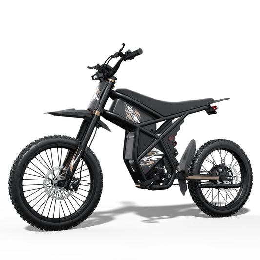 HKM-365779 Electric Dirt Bike GT73 Pro - 140KM Range, 338Nm Torque, 60V Lithium Battery, Hydraulic Disc Brakes, Off-Road Tires
