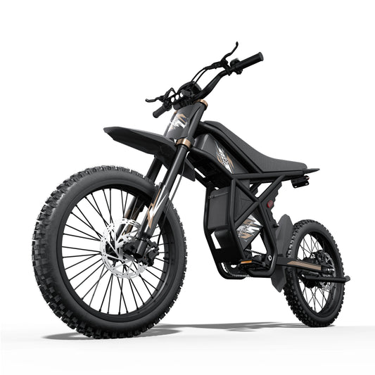 HKM-365779 Electric Dirt Bike GT73 Pro - 140KM Range, 338Nm Torque, 60V Lithium Battery, Hydraulic Disc Brakes, Off-Road Tires