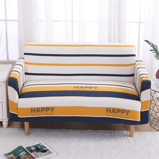 HKM-366227 Polyester Elastic Sofa Cover with Pillowcases for Single to Four-Seater Styles
