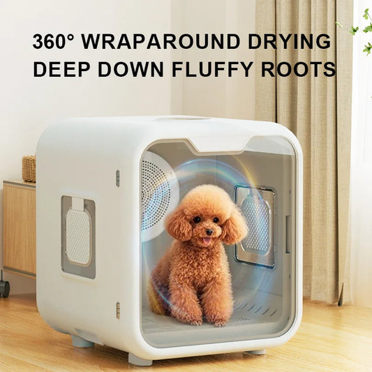 HKM-366291 Automatic Pet Hair Dryer Box with Smart Temperature Control for Cats and Small Dogs - Ultra Quiet, Eco-Friendly Design