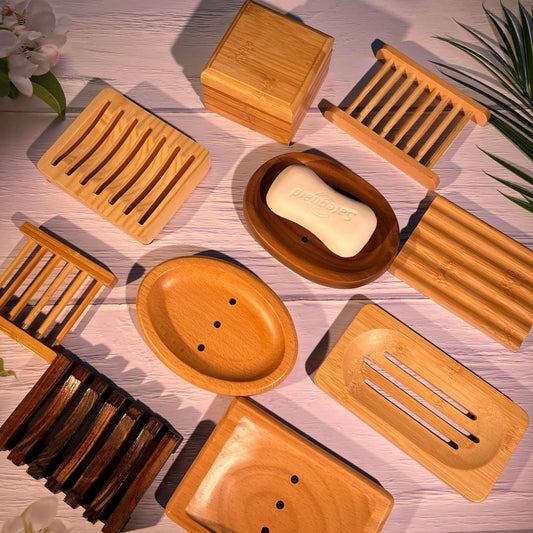 HKM-366419 Natural Wood Soap Box with Custom Logo for Bath and Toilet Supplies