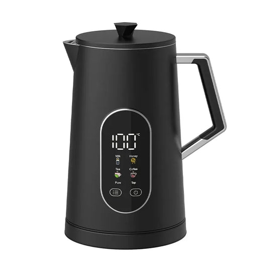 HKM-366611 1.7L Stainless Steel Electric Kettle with Smart Temperature Control for Home and Office