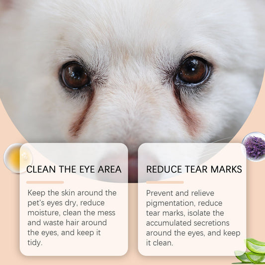 HKM-3699901 Pet Tears Cleaning Cream - Gentle Formula for Effective Tear Stain Removal, 30g