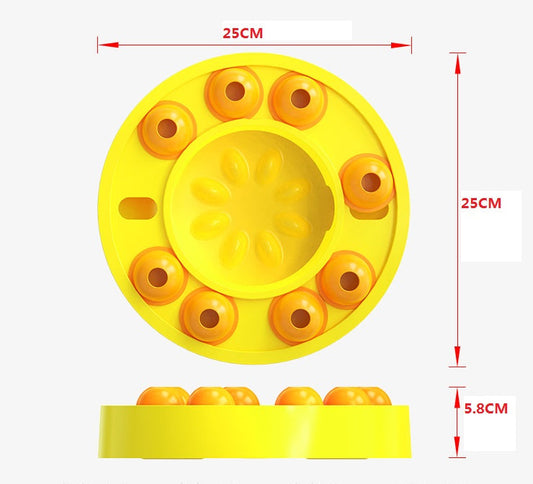 HKM-3705277 Automatic Food Dispenser with Puzzle Design for Slow Feeding Dogs