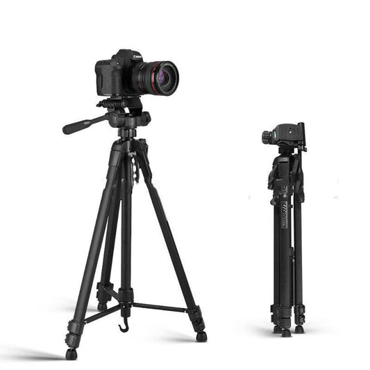 HKM-371155 Aluminum Alloy Tripod Head Set for Micro SLR Cameras and Mobile Phones - Maximum Load 2-5 kg - Black