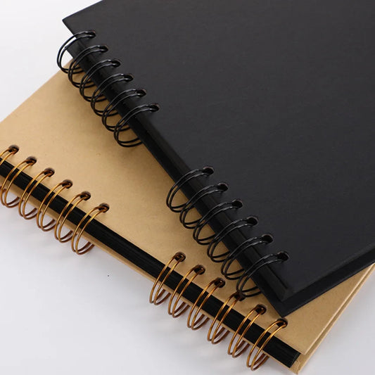 HKM-373779 Custom 11x8 Inch Black Hardcover Scrapbook for Baby Photo Album and DIY Craft Projects