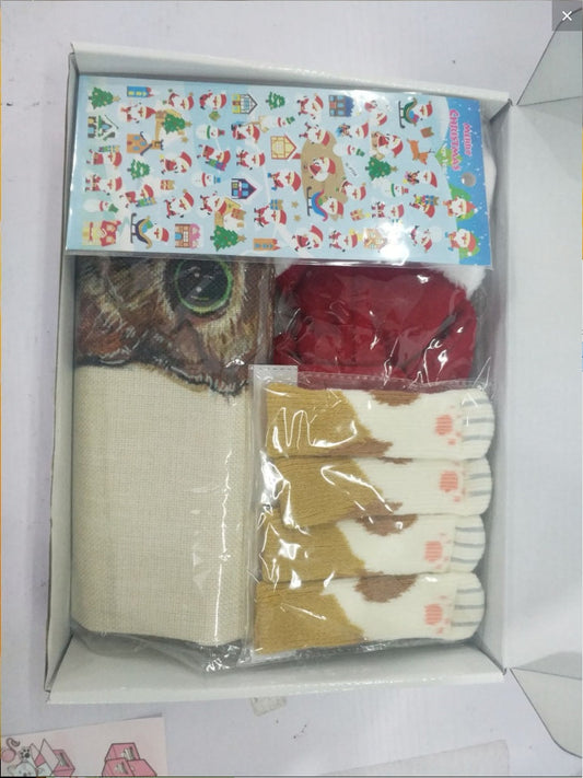 HKM-374867 Assorted Items Box - Blue Accessories and Random Color Pieces