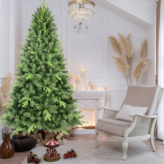 HKM-375187 PE/PVC Mixed Christmas Tree – Green, Available in Various Heights (4ft to 9ft)