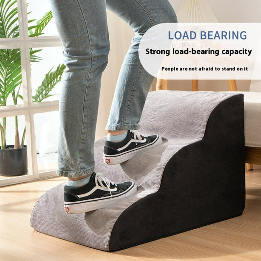 HKM-3761085 Pet Stairs with Multiple Levels and Slope Options for Small Dogs
