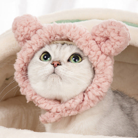 HKM-3762621 Adorable Cat Bear Dress-Up Hat in Multiple Colors and Sizes