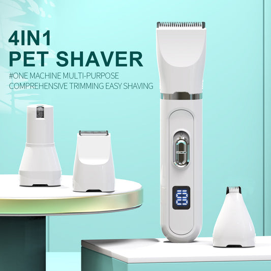 HKM-3780669 Multifunctional 4-in-1 LCD Display Electric Hair Clipper with USB Charging and Long-lasting Battery