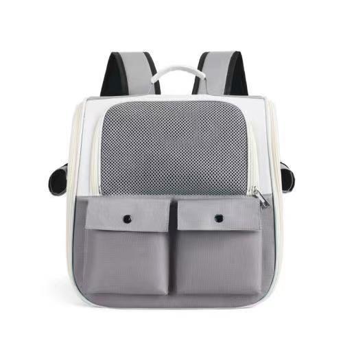 HKM-3814077 Large Capacity Transparent Pet Shoulder Bag - Outdoor Canvas in Various Colors