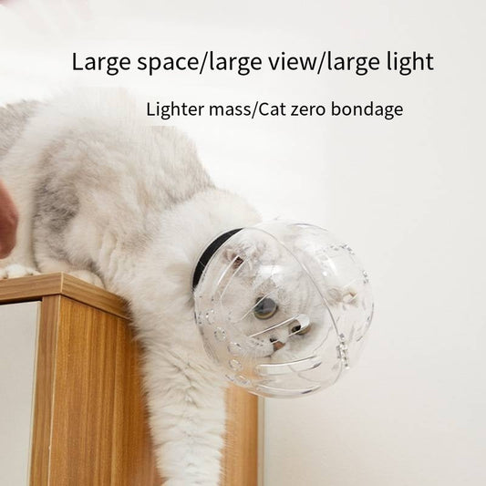 HKM-3830589 Breathable Cat Muzzle for Grooming and Bathing - Anti-Bite Protective Hood for Small Pets
