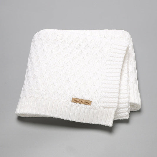 HKM-385107 Solid Color Three-Dimensional Line Infant Hug Blanket - Available in Pink, Beige Khaki, Bleached, Light Green, Medium Gray