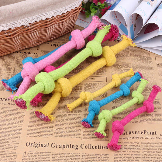 HKM-3862717 Pet Cotton Rope Molar Toy for Dogs - Assorted Colors Available