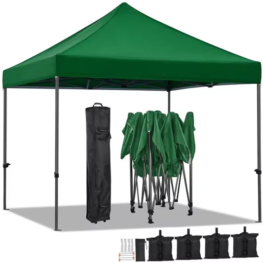 HKM-388435 Waterproof 10x10ft Aluminium Gazebo Canopy for Outdoor Events, Weddings, and Trade Shows