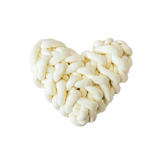 HKM-389395 Nordic Style Love Knot Pillow in Tender Pink and Other Colors for Cozy Home Decor
