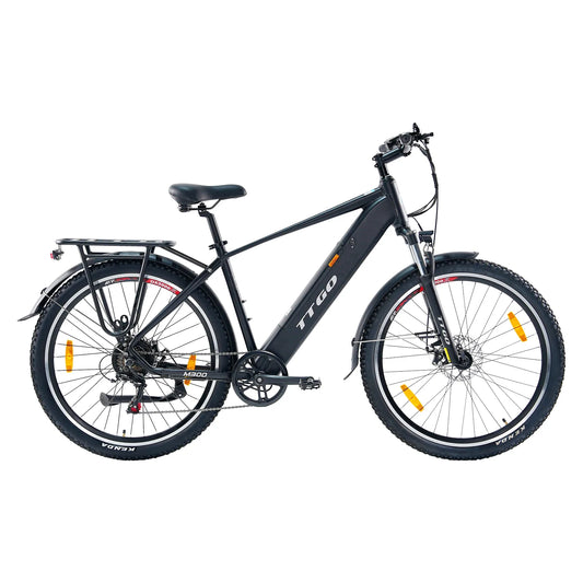 HKM-390035 250W Electric Mountain Bike with 36V 20AH Battery, 7-Speed Gears, and Disc Brakes