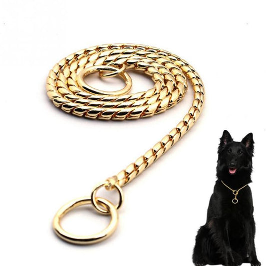 HKM-392723 Silver Metal Dog Collar - Durable and Stylish Pet Accessory