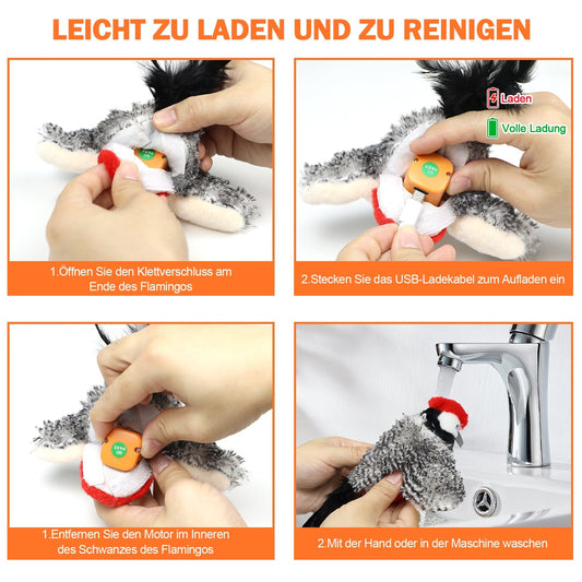 HKM-3949501 Interactive Rechargeable Cat Toy with Motion and Catnip for Self-Entertainment