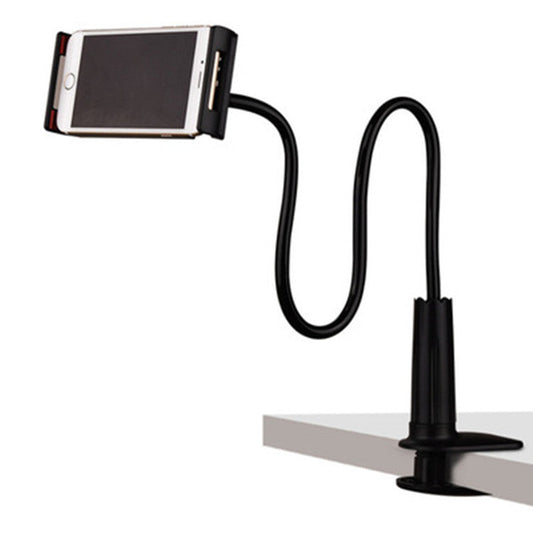 HKM-395539 Universal Adjustable Lazy Tablet Mount Holder for Mobile Phones and Tablets, Black and White, 1 Meter or 70 cm Stretching Support, 18*25 CM Size