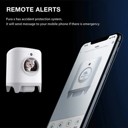 HKM-397075 Intelligent Self-Cleaning Cat Toilet with App Control and Dual Odour Removal