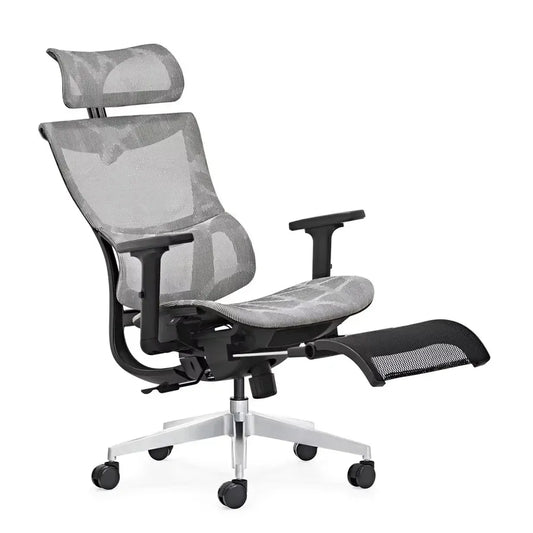 HKM-397395 Ergonomic High Back Office Chair with Lumbar Support and Footrest for Home and Executive Use