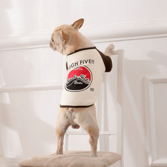 HKM-398035 Leisure Cotton Khaki Pet Sweater for Dogs in Multiple Sizes