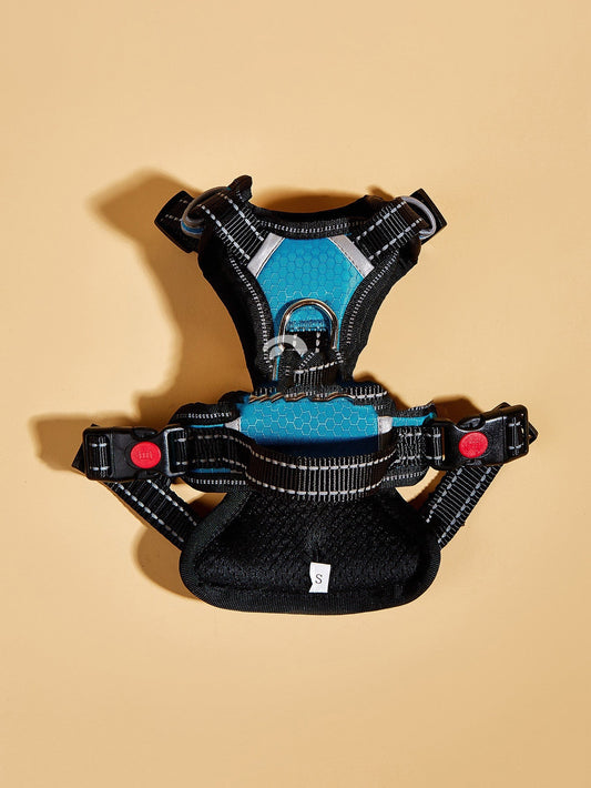 HKM-4007741 Pet Car Safety Chest Harness for Medium and Large Dogs - Nylon, Non-Adjustable, Available in Multiple Colors
