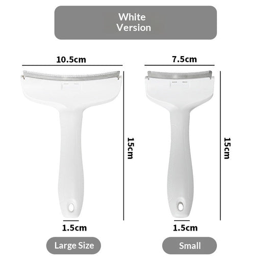 HKM-4009277 Pet Macaron Curved Blade Comb for Effective Dog Hair Removal – Stainless Steel and ABS, Available in Four Colors