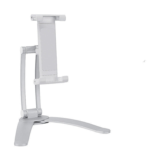 HKM-403283 Wall-Mounted Adjustable Support Frame for 5-15.6 Inch Tablets and Monitors in Silver-White and Black