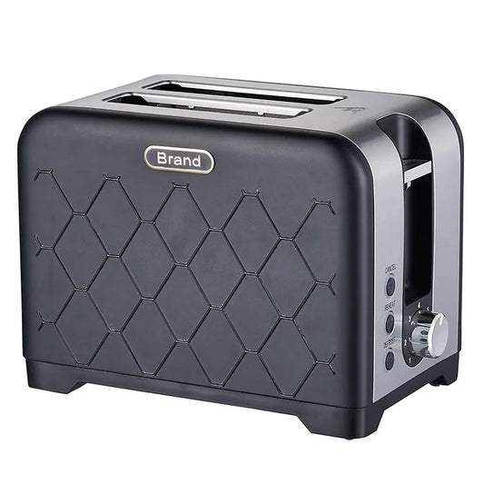 HKM-404115 Stainless Steel Cool Touch Toaster with Reheat and Defrost Functions for 2 Slices