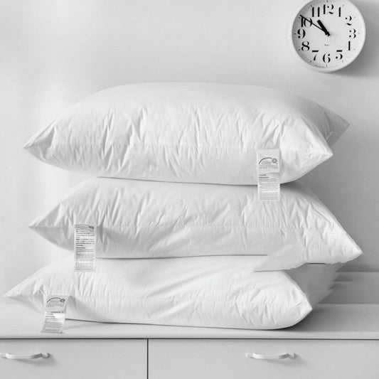 HKM-404499 Sterile Fiber Pillow with Pure Cotton Sateen Cover - Low, Medium, High Heights Available