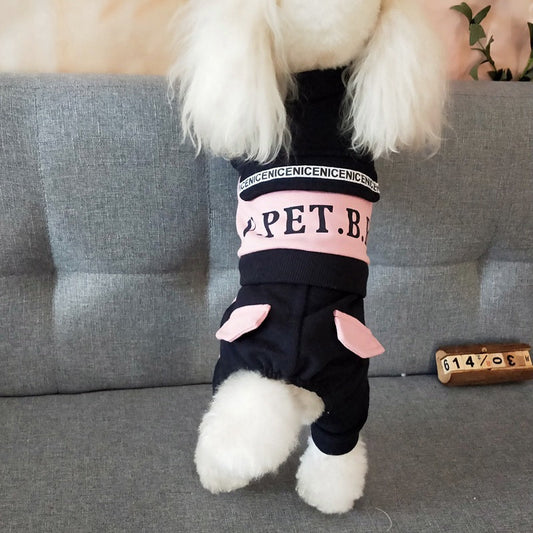 HKM-4047549 Casual Cotton One-Piece Clothing for Pets with Four Legs