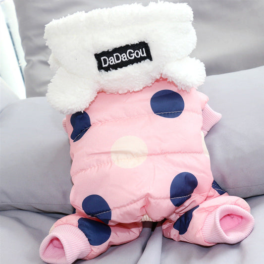 HKM-4064829 Pet Thick Warm Cotton Coat for Autumn and Winter ¨C Multiple Sizes and Colors Available