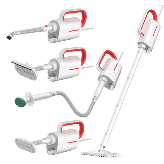 HKM-409491 Deerma DEM-ZQ610 Multi-Functional Steam Cleaner with 5 Brush Heads, 1600W Lightweight Design
