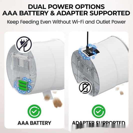 HKM-4097213 Automatic Pet Feeder with Remote Control for Timed Dog and Cat Food Dispensing