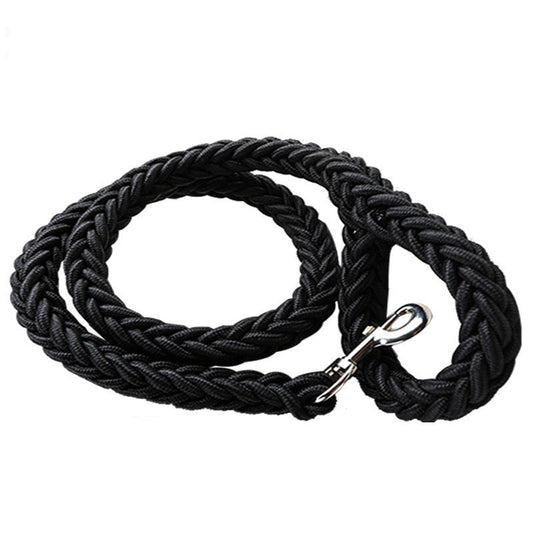 HKM-4141373 Dog Walking Chain Leash with Nylon Chest Harness for Medium and Large Dogs