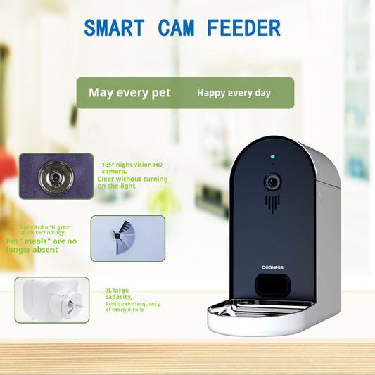 HKM-4162749 Automatic Smart Pet Feeder with Remote Monitoring - Multiple Color Options Available