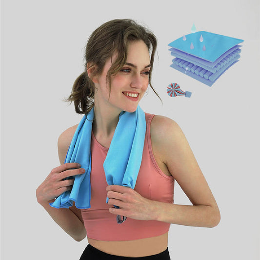 HKM-418451 Quick Dry Microfiber Double Fleece Towel for Sports, Outdoor Activities, and Travel - 50x120cm, Multiple Colors Available